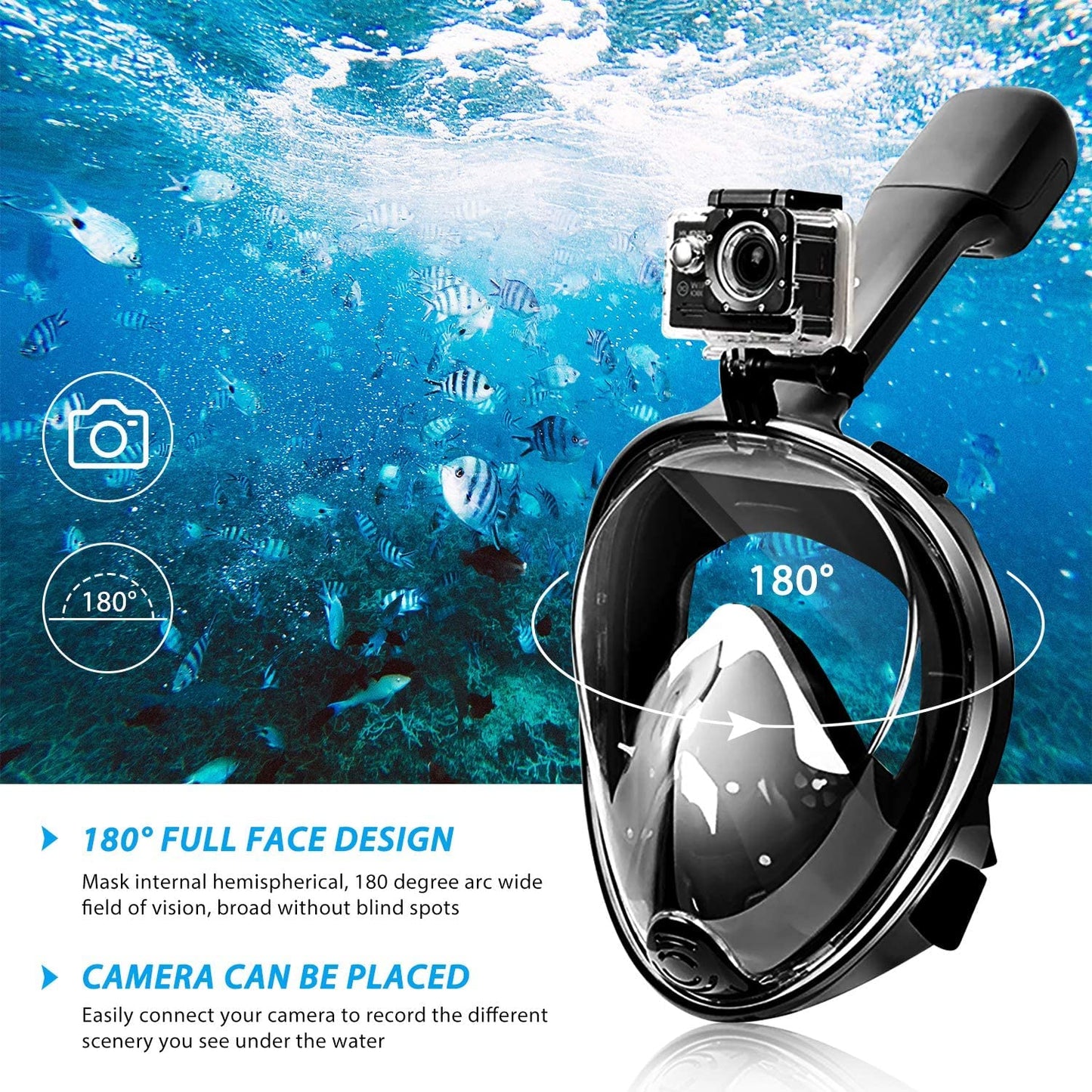 Life108 Full Face Anti Fog Snorkeling Mask